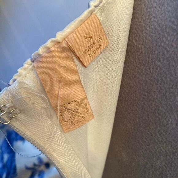 BOUTIQUE Short Floral CocktailDress Blue/White Size Small - Picture 9 of 10